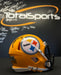 Facebook Auction: James Harrison Autographed 75th Anniversary Speed Mini Helmet