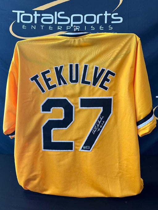 Facebook Auction: Kent Tekulve Autographed Yellow Jersey (79 WSC)