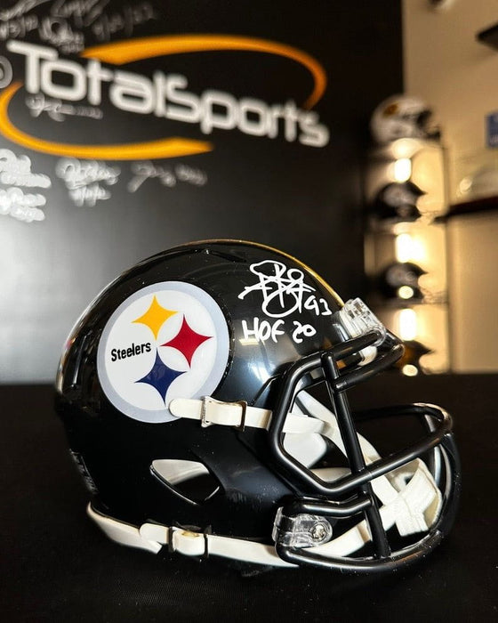 Facebook Auction: Troy Polamalu Autographed Speed Mini Helmet (HOF 20)