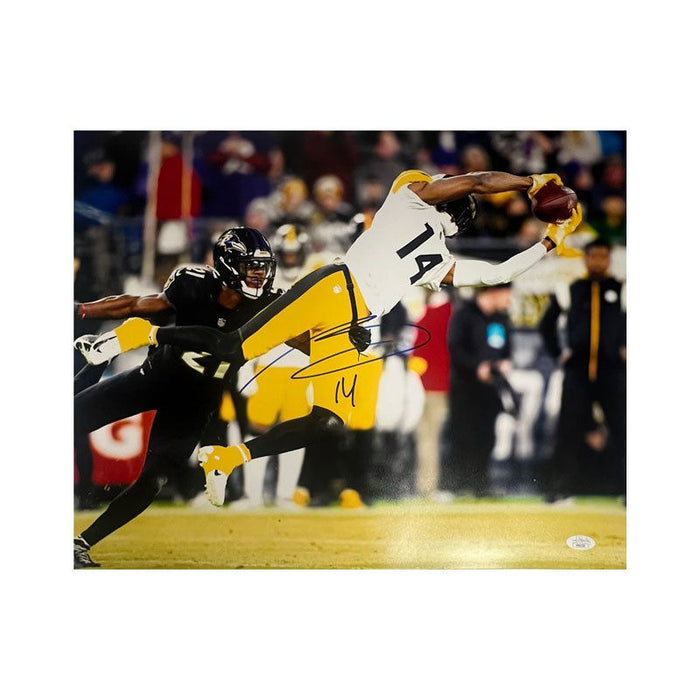George Pickens Signed Diving Catch vs. Ravens 16x20 Photo