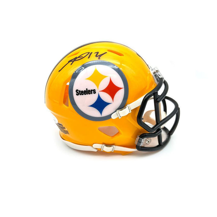 George Pickens Signed Pittsburgh Steelers 75th Anniversary Speed Mini Helmet