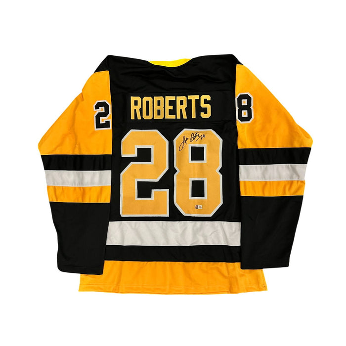 Gordie Roberts Signed Custom Black Hockey Jersey