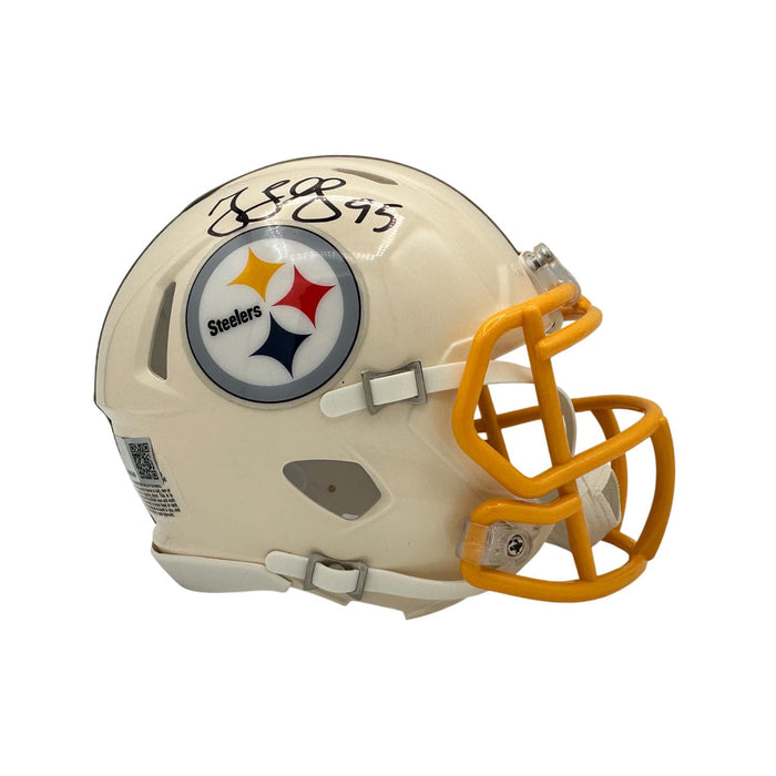 Greg Lloyd Signed Pittsburgh Steelers Retro Mini Helmet