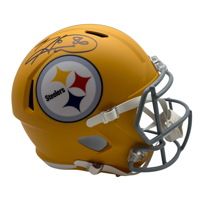 Hines Ward Signed Pittsburgh Steelers 1933 Throwback Full Size Speed Replica Helmet