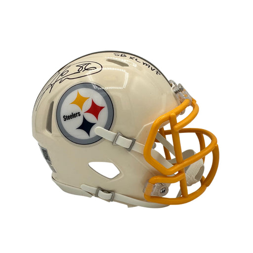 Hines Ward Signed Pittsburgh Steelers Retro Mini Helmet with "SB XL MVP"