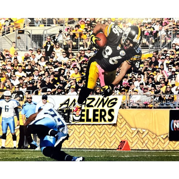 Hines Ward Unsigned Airborne Vs. Titans 8X10 Photo