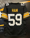 Jack Ham Autographed Custom Black Jersey (HOF 88/4X SB Champs/8X Pro Bowl/NFL Top 100/Dobre Shunka)