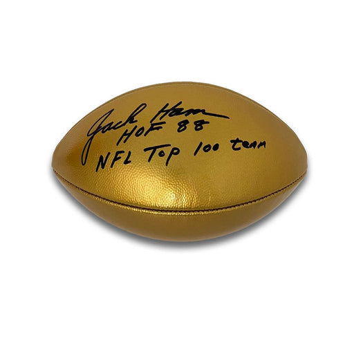 Jack Ham Autographed Wilson Replica Football with HOF 88 (Damaged) — TSEShop