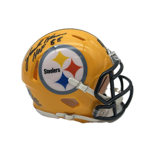 Jack Ham Autographed Pittsburgh Steelers 75th Anniversary Speed Mini Helmet "HOF 88"