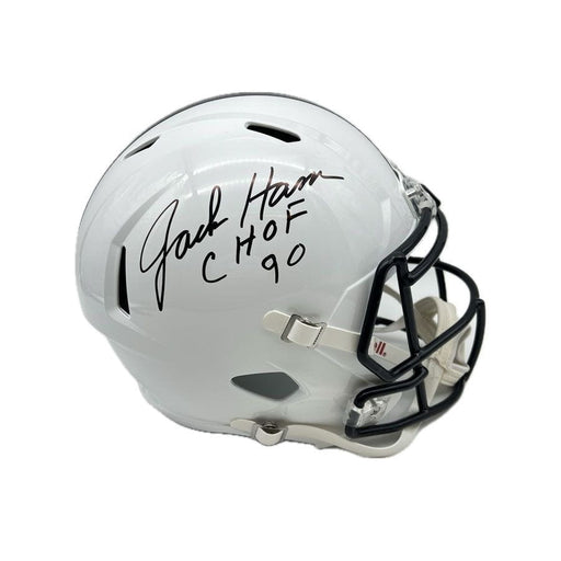 Jack Ham Autographed White Penn State Replica Full Size Speed Helmet with "CHOF 90"