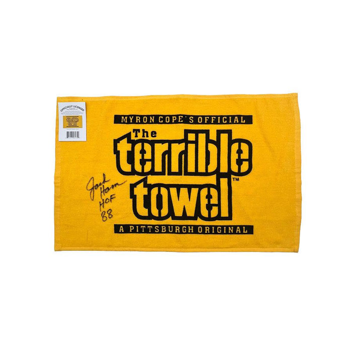 Jack Ham Signed Official Terrible Towel with "HOF 88"