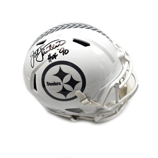 Jack Lambert Autographed Pittsburgh Steelers 2024 Salute to Service Full Size Replica Helmet with 'HOF 90'