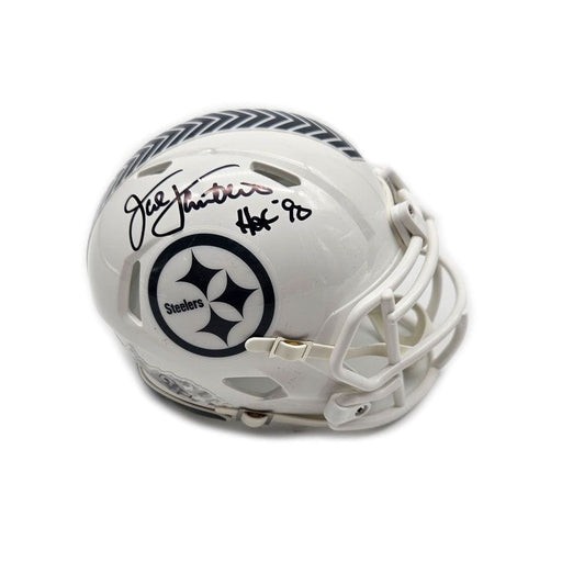 Jack Lambert Autographed Pittsburgh Steelers 2024 Salute to Service Mini Helmet "HOF 90"