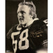 Jack Lambert Signed Black & White 16X20 Photo with "HOF 90"
