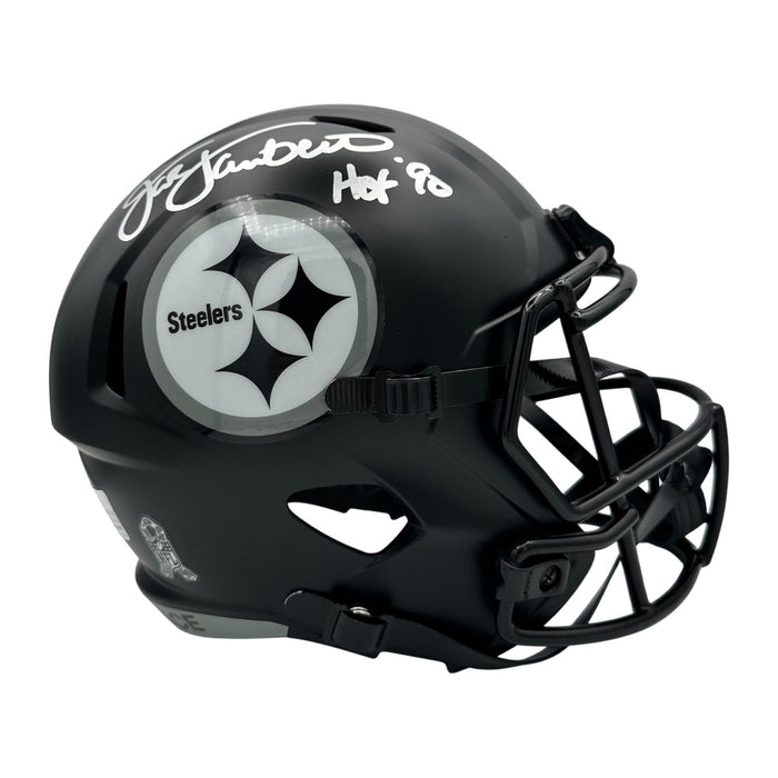 Jack Lambert Signed Pittsburgh Steelers 2026 Salute to Service Replica Helmet with "HOF 90"