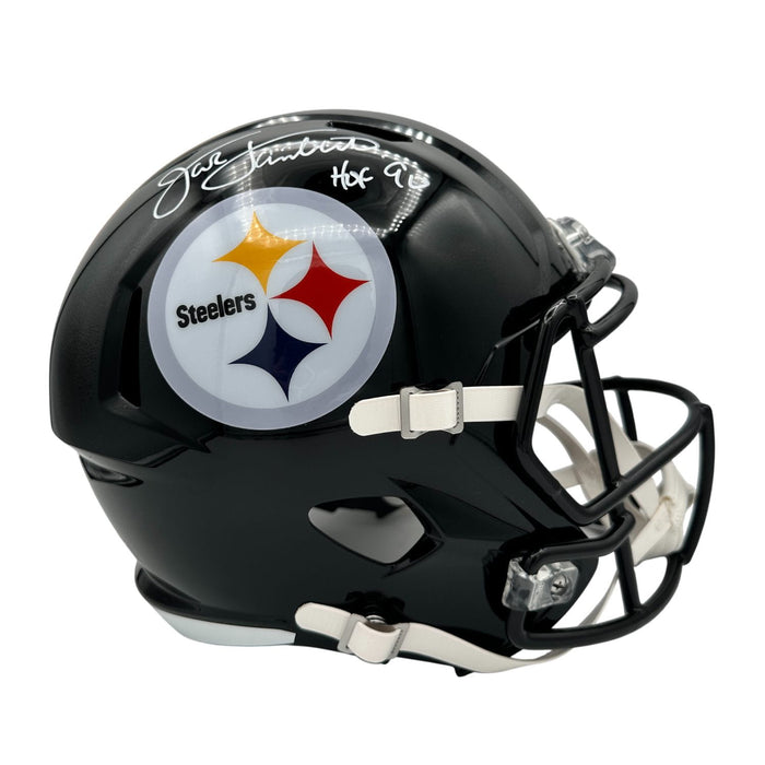 Jack Lambert Signed Pittsburgh Steelers Full Size Speed Replica Helmet with "HOF 90"