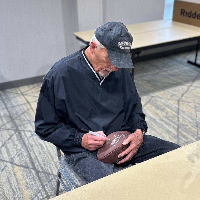 Jack Lambert Signed Wilson Replica NFL Football with "HOF 90"
