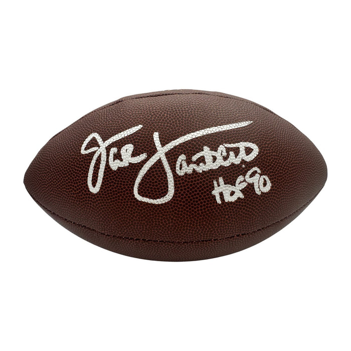 Jack Lambert Signed Wilson Replica NFL Football with "HOF 90"