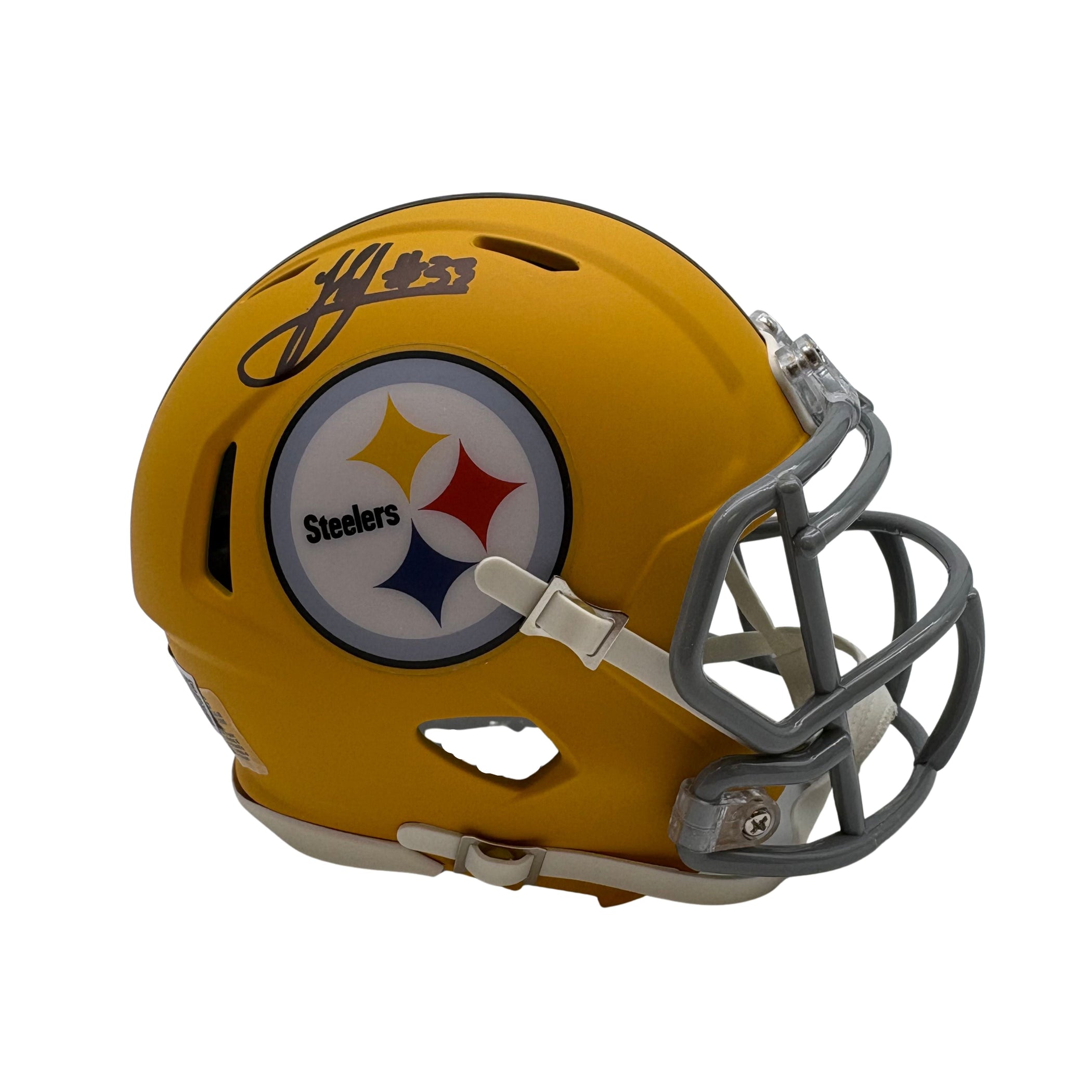 Jack Sawyer Signed Pittsburgh Steelers 1933 Throwback Speed Mini Helme ...