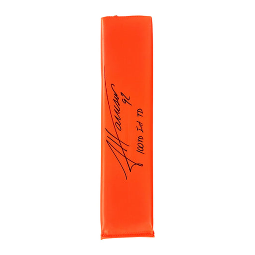 James Harrison Signed Replica End Zone Pylon with 100 YD INT TD