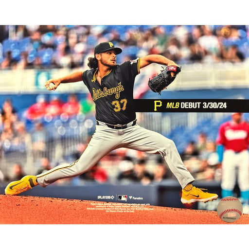Jared Jones MLB Debut 3/30/24 Unsigned 8x10 Photo