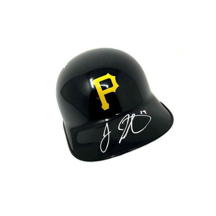 Jared Triolo Signed Pittsburgh Pirates Black Mini Helmet