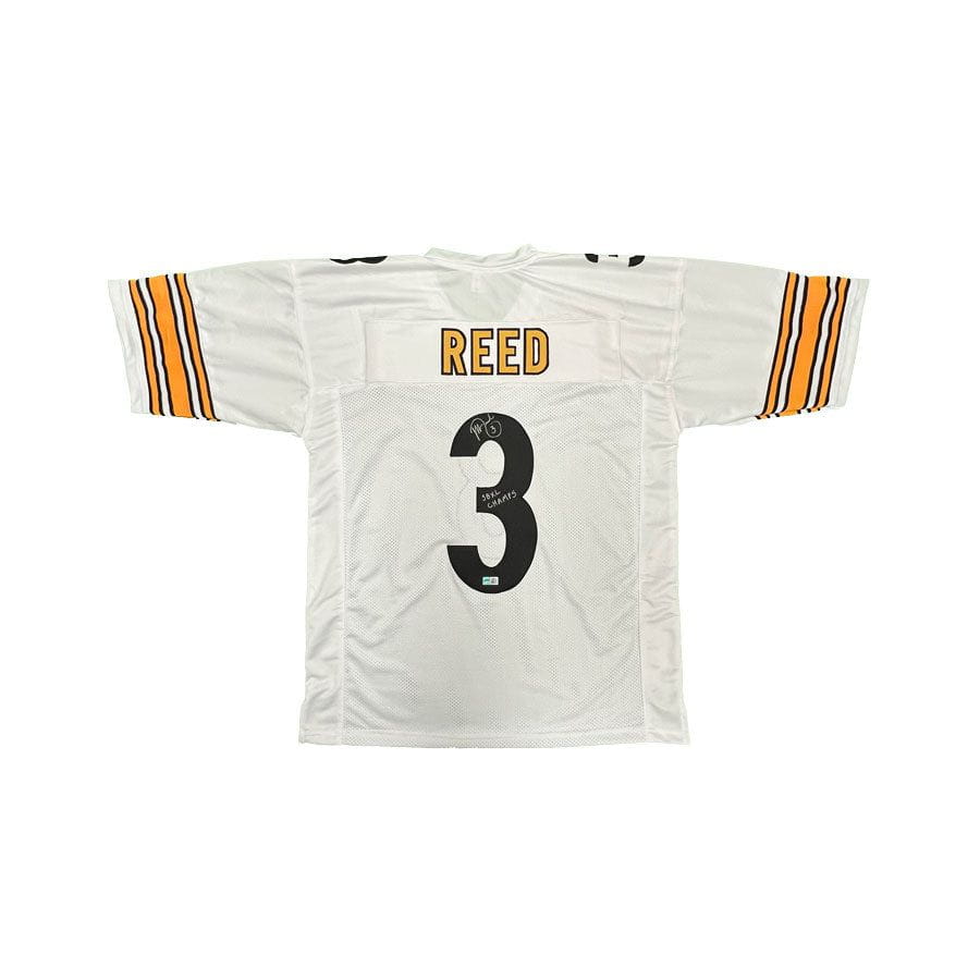 TSE Rocky Bleier Autographed Black Custom Jersey with 4X SB Champs