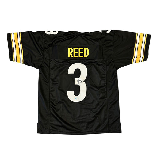 Jeff Reed Signed Custom Black Jersey