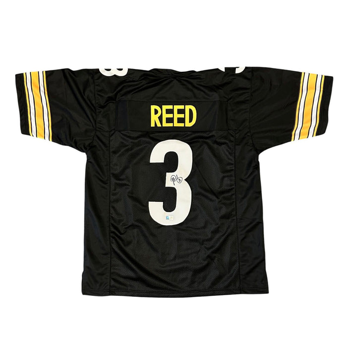 Jeff Reed Signed Custom Black Jersey