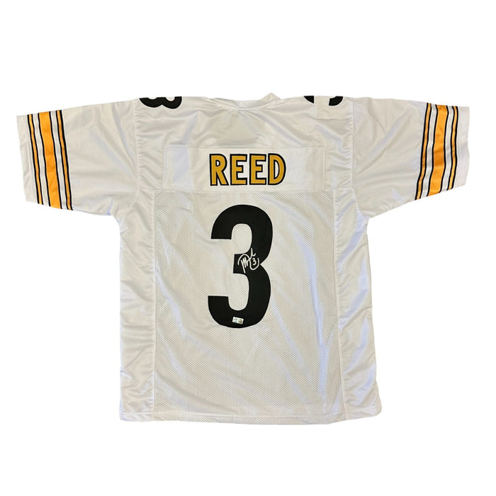 Jeff Reed Signed Custom White Jersey