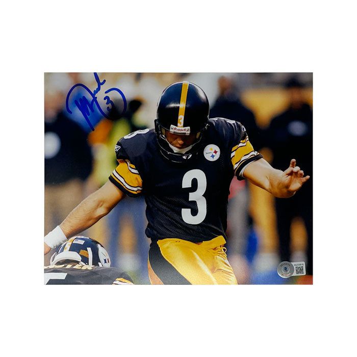 Jeff Reed Signed Kicking In Black Close-Up 8x10 Photo