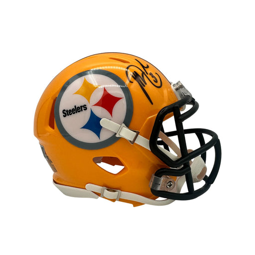 Jeff Reed Signed Pittsburgh Steelers 75th Anniversary Speed Mini Helmet