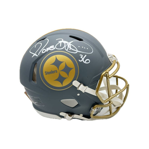 Jerome Bettis Pittsburgh Steelers Signed SLATE Mini Helmet