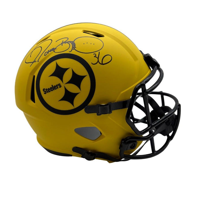 Jerome Bettis Signed Pittsburgh Steelers Full Size Rave Replica Speed Helmet