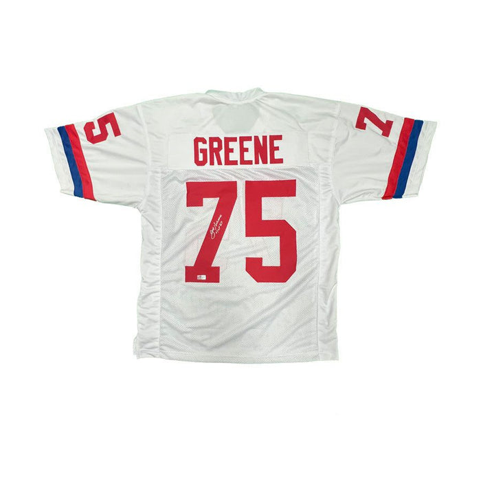 Joe Greene Autographed Custom White Pro Bowl Jersey Inscribed "HOF 87"
