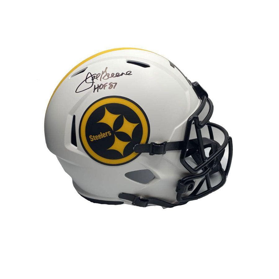 Sold at Auction: MEAN JOE GREENE, TOTALSPORTS, AUTOGRAPHED, LOGO MINI HELMET