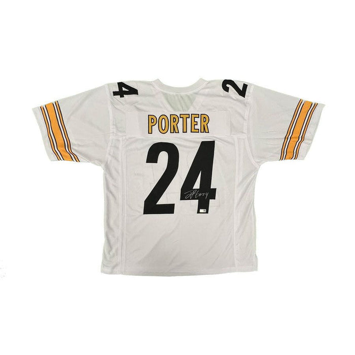 Joey Porter Jr. Signed Custom White Football Jersey