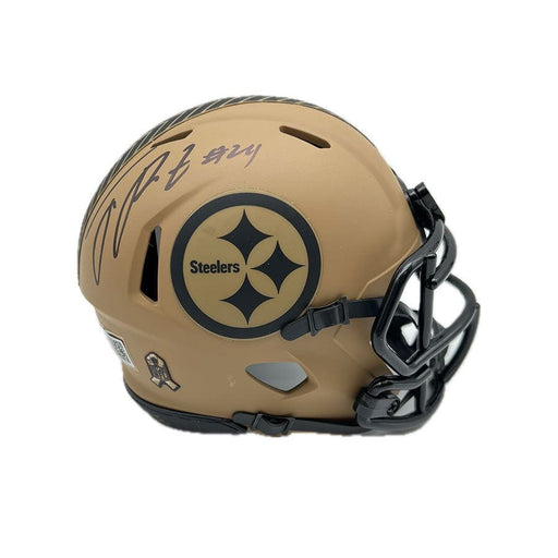 Joey Porter Jr. Signed Pittsburgh Steelers 2023 Salute to Service Mini Helmet