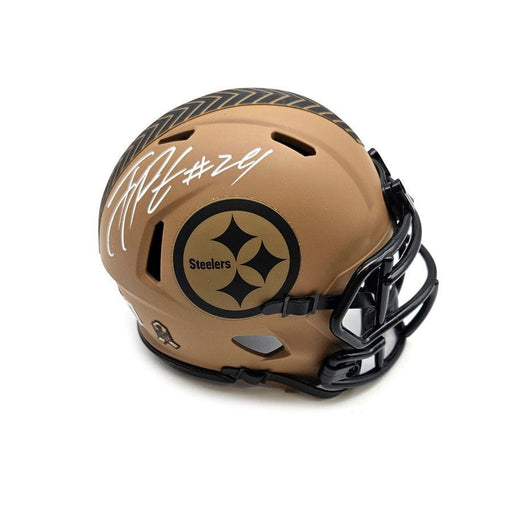 Joey Porter Jr. Signed Pittsburgh Steelers 2023 Salute to Service Mini Helmet