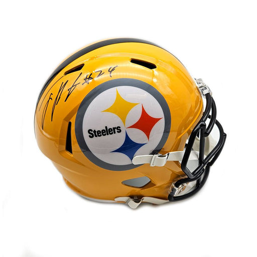 Joey Porter Jr. Signed Pittsburgh Steelers Full Size 75th Anniversary Speed Replica Helmet