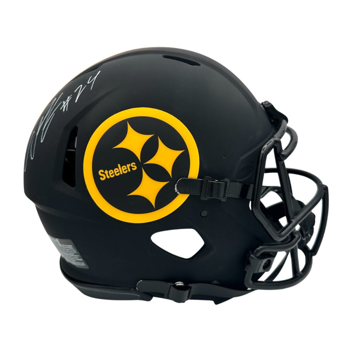 Joey Porter Jr Signed Pittsburgh Steelers Full Size Eclipse Authentic Helmet