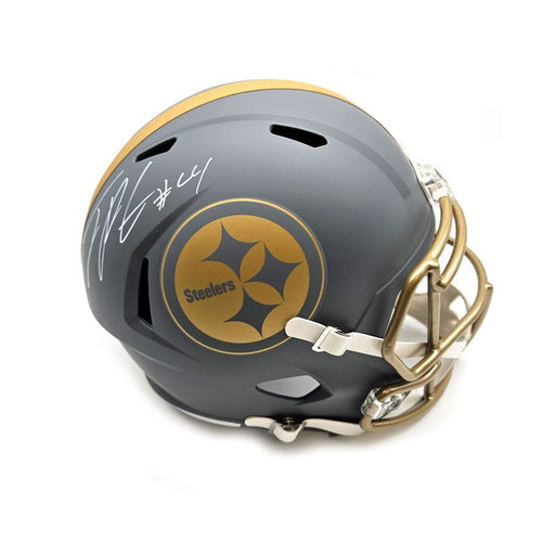 Joey Porter Jr. Signed Pittsburgh Steelers Full Size SLATE Replica Helmet