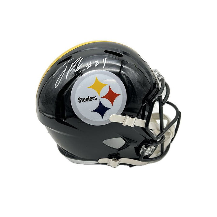 Joey Porter Jr. Signed Pittsburgh Steelers Full Size Speed Replica Helmet
