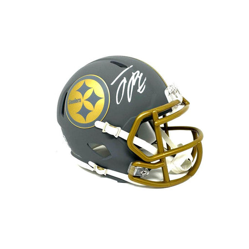 Joey Porter Jr. Signed Pittsburgh Steelers SLATE Mini Helmet
