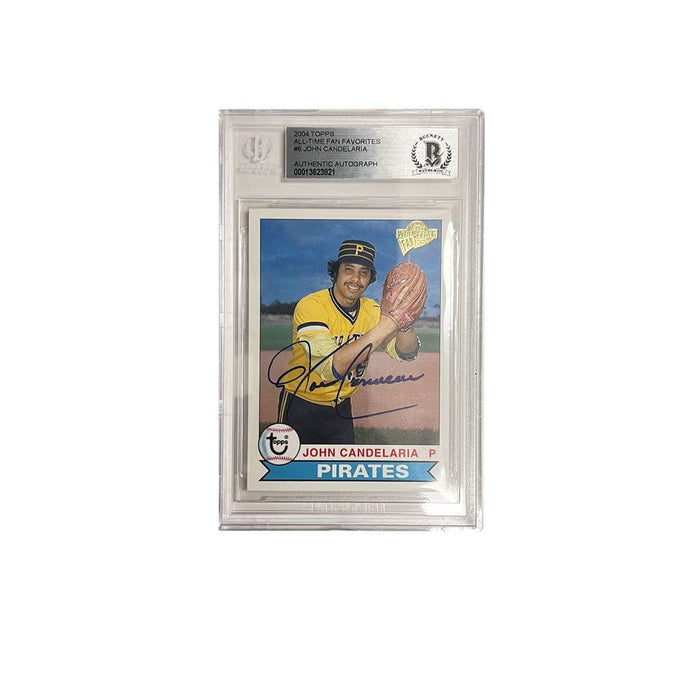 John Candelaria Signed 2004 Topps All-Time Favorites #6 Player Card Slabbed by Beckett