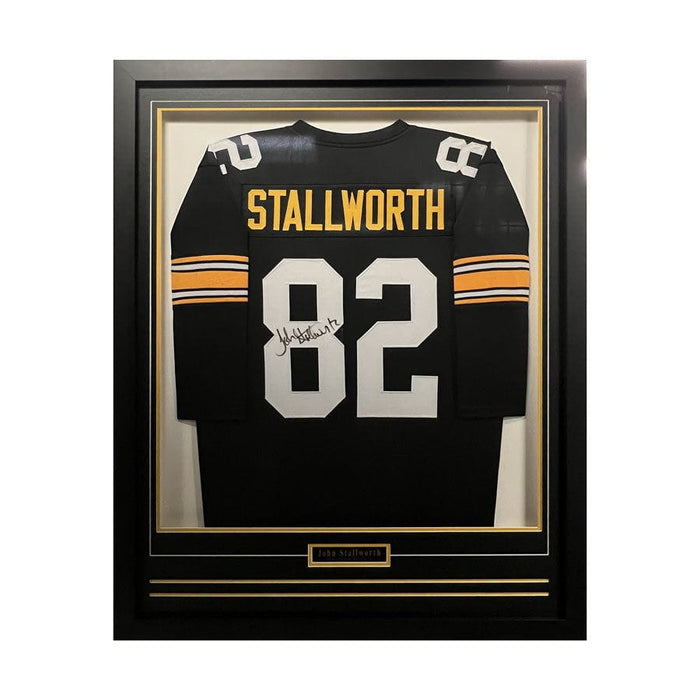 John Stallworth Signed Custom Black Jersey Professionally Framed