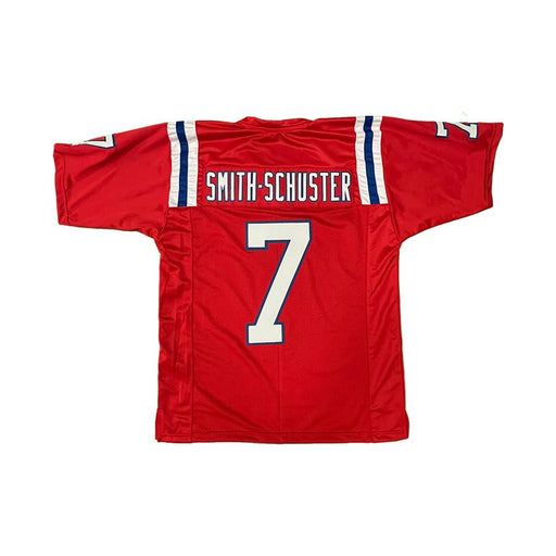 JuJu Smith-Schuster Unsigned Custom NE Red Jersey