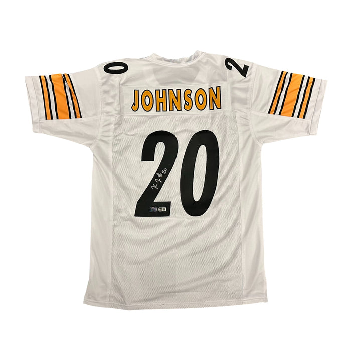 Kaleb Johnson Signed Custom White Jersey