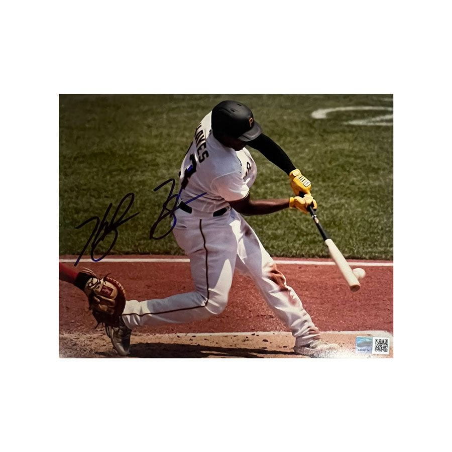 Ke'Bryan Hayes Signed Batting in White 8x10 Photo — TSEShop