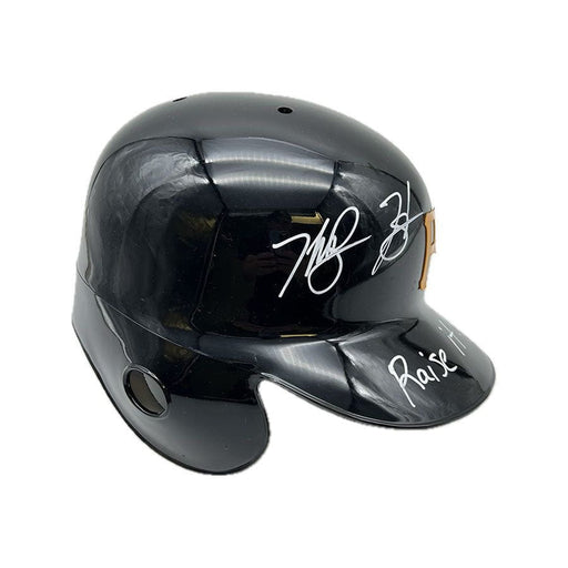 Ke'Bryan Hayes Signed Pittsburgh Pirates MLB Replica FS Helmet with "Raise It"